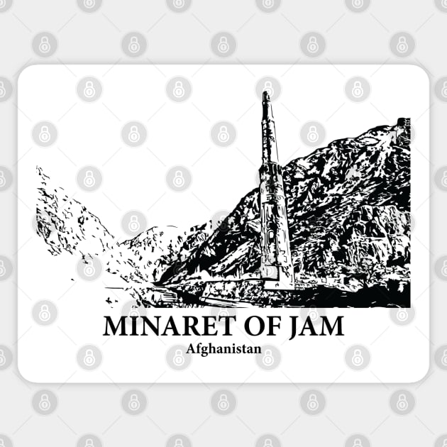 Minaret of Jam - Afghanistan Sticker by Lakeric